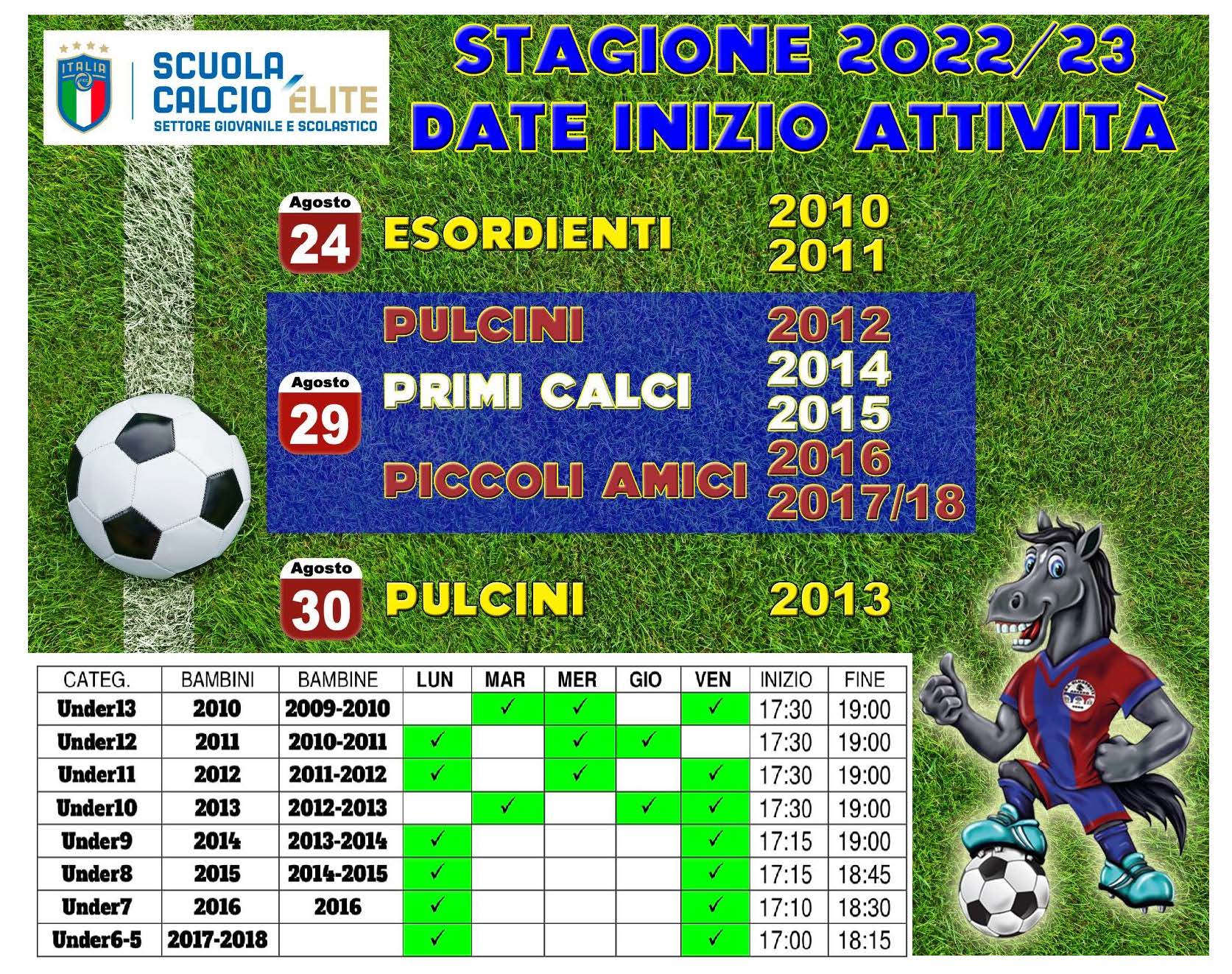 InizioScuolaCalcio